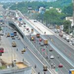 Traffic on the newly inaugurated flyover on GST road in Vandalur on Thursday