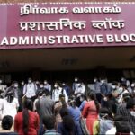 Doctors at JIPMR staging protest.