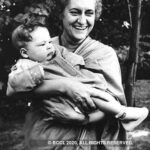 Prime Minister Indira Gandhi with grandson Rahul Gandhi