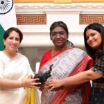 President Murmu Meets Director, Producer Of Oscar-Winning 'The Elephant Whisperers'