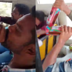 The video shared by TDP showed men drinking from liquor bottles inside a bus.