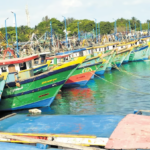 Fishermen began a strike in Rameswaram on Monday