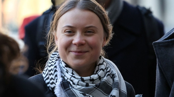 Greta Thunberg Arrested in Copenhagen Protesting Gaza War