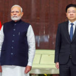 PM Narendra Modi and Singapore Premier Lawrence Wong at the signing ceremony for four agreements to enhance bilateral ties.