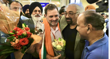 Rahul Gandhi Receives Warm Welcome During US Visit